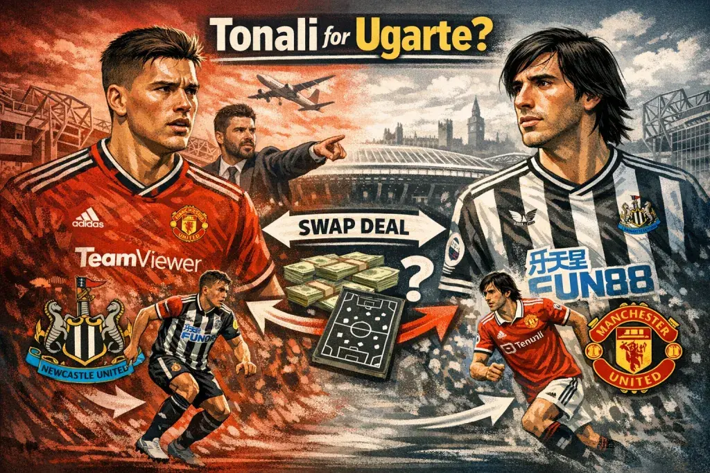 Manchester United Pursue Tonali Via Ugarte Exchange as Midfield Plans Take Shape