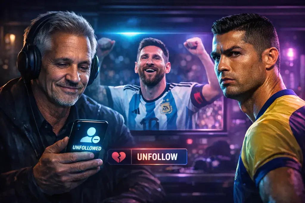 Gary Lineker Claims Ronaldo Unfollowed Him Over Messi Endorsement